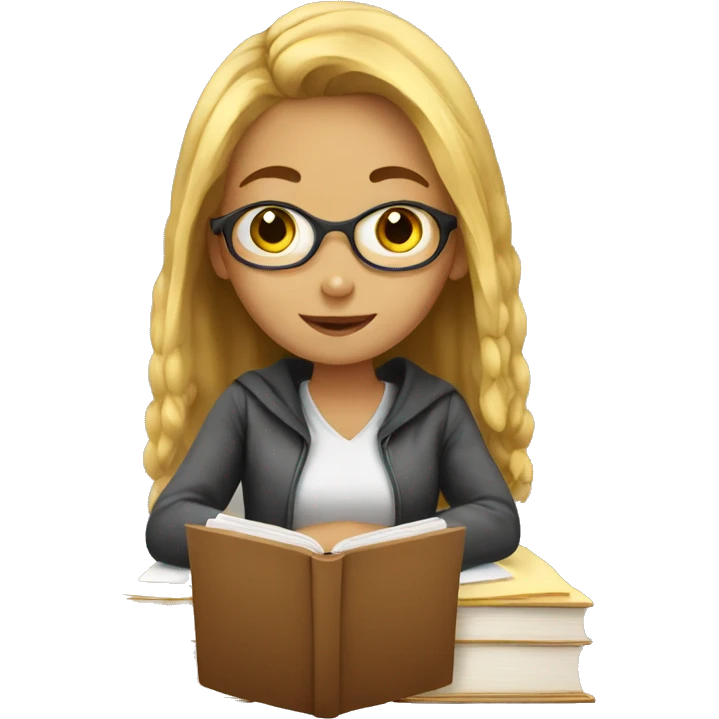 girl studying emoji