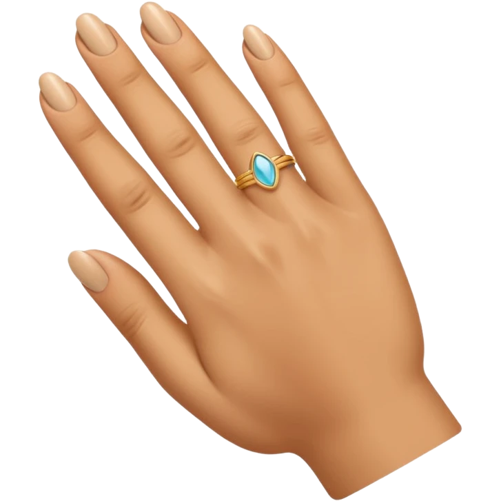 A hand with the ring finger folded inwards emoji