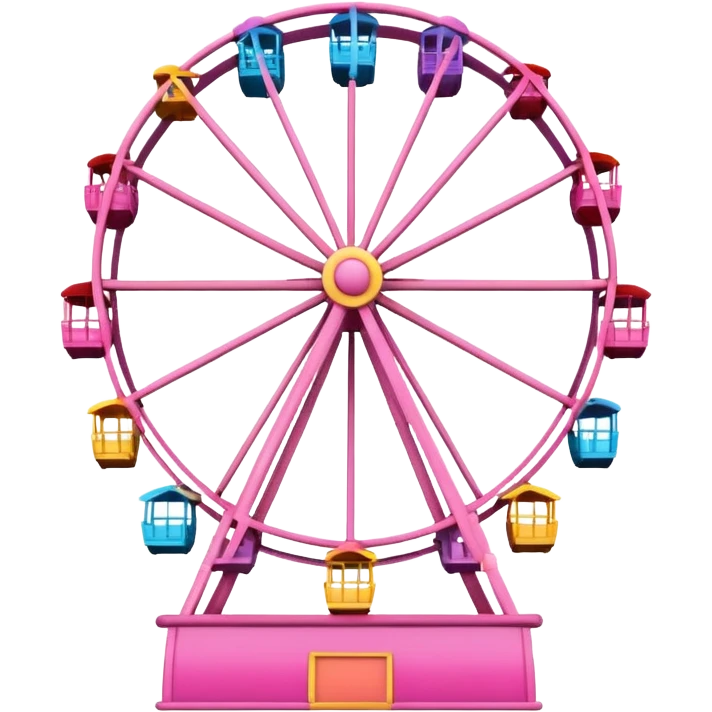 mix pink Ferris wheel emoji