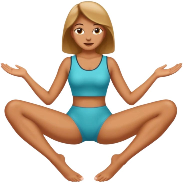 Naked woman legs spread emoji