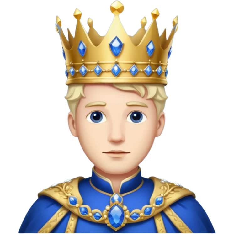 Sapphire king emoji