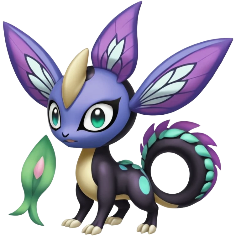 Meloetta-Delcatty-Nargacuga-Noibat-Pokémon-Fakémon-fusion-hybrid-creature emoji