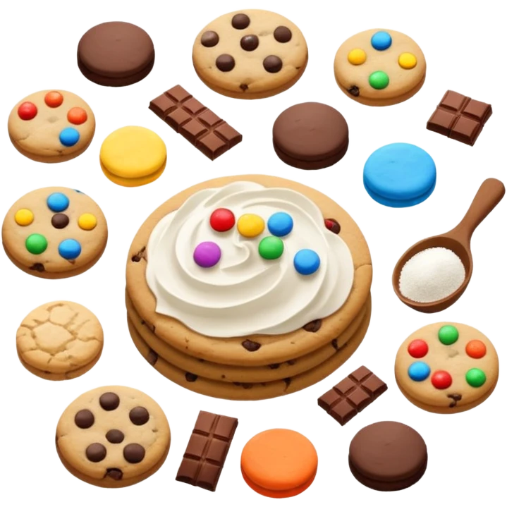 cookie baking ingredients emoji