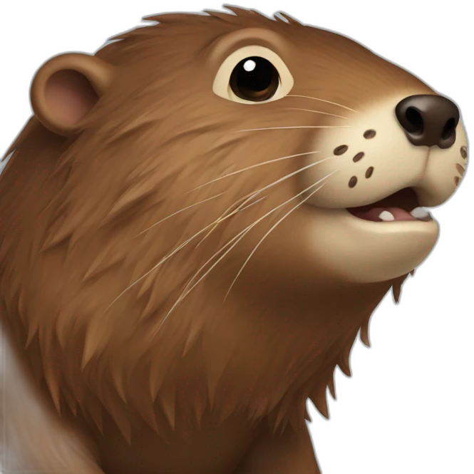 Furless beaver emoji