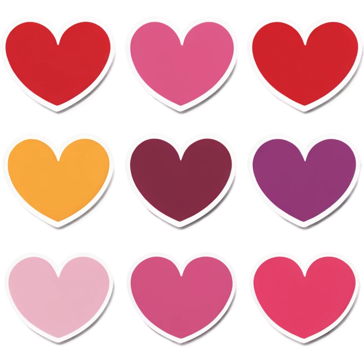 Hearts emoji