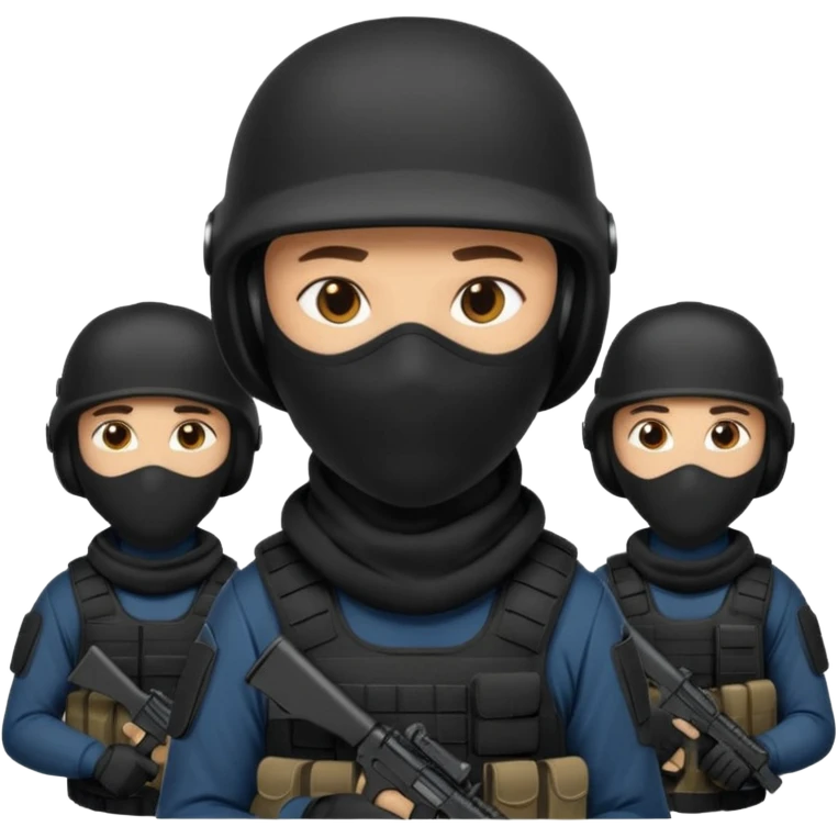 SWAT with balaclavas emoji