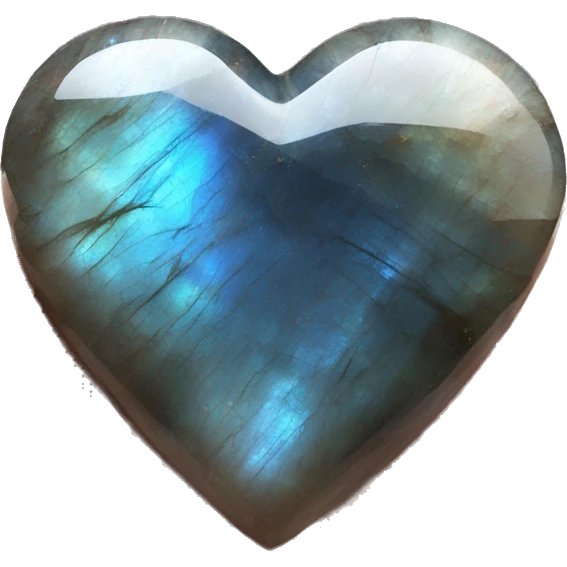 Labradorite crystal heart emoji