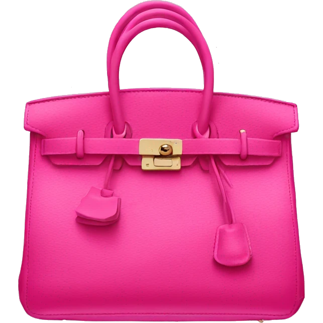 Hot pink birkin bag emoji