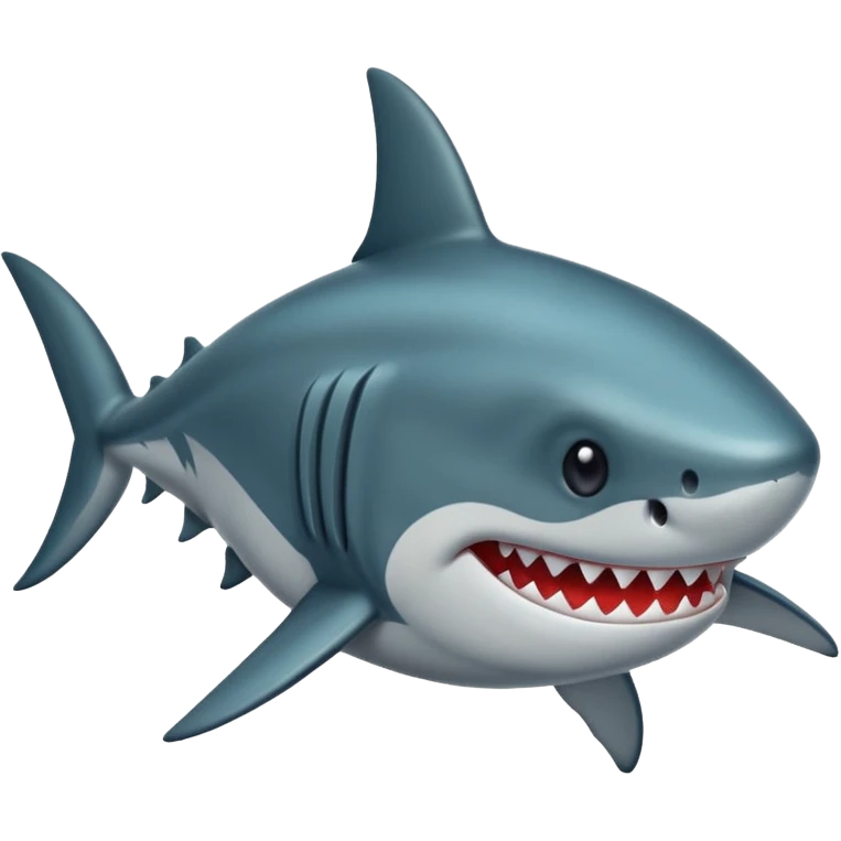 Un tiburón pero negro emoji