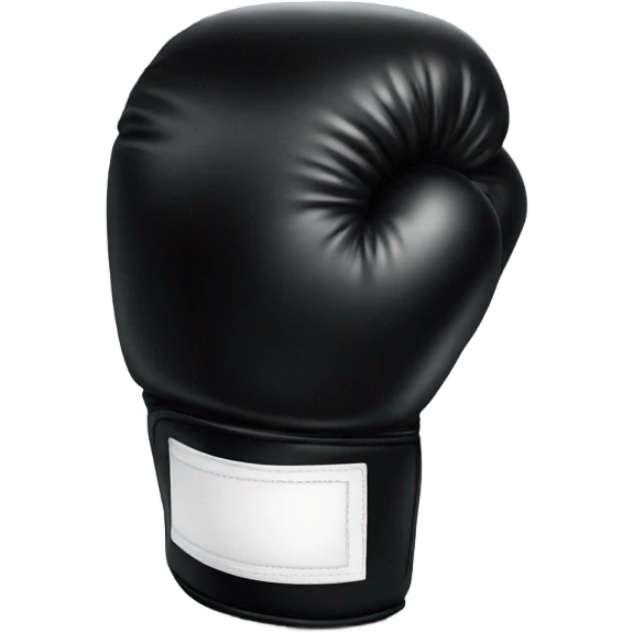 Black boxing glove emoji