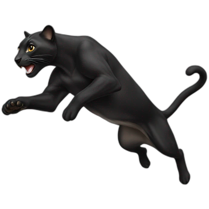 Jumping Panther emoji