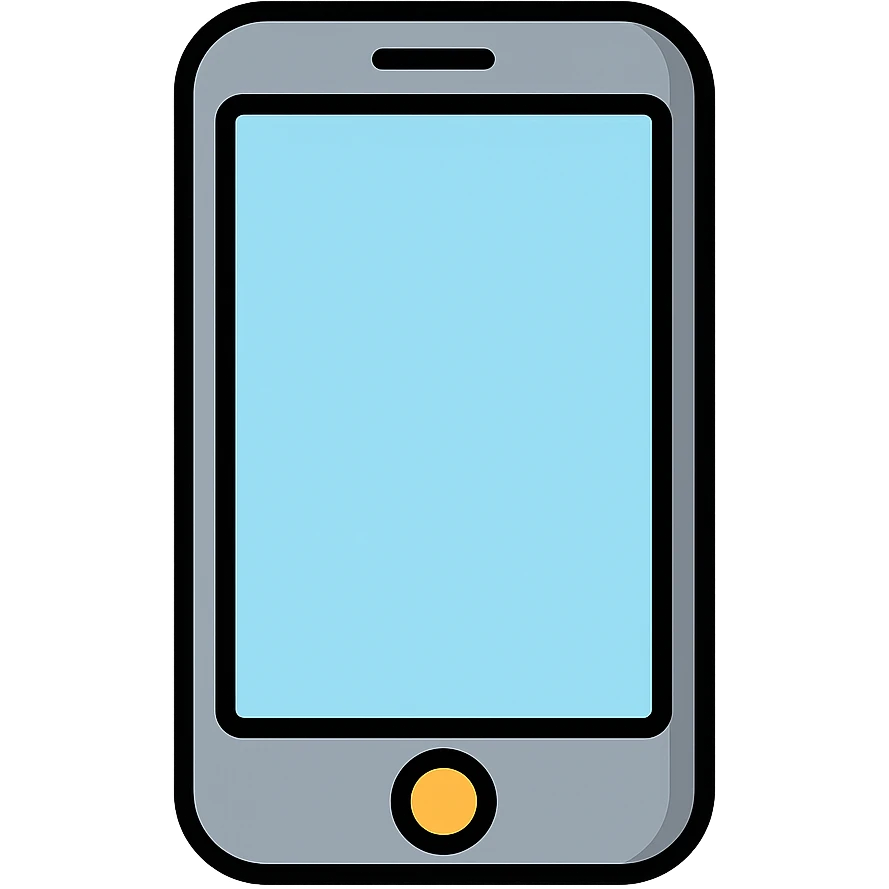 iPhone style window icon with metallic frame, clean design, no text emoji