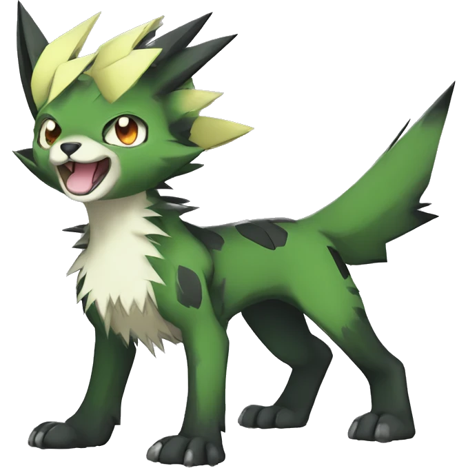 cute cool edgy sharp punk Digimon-Fakemon-animal full body emoji