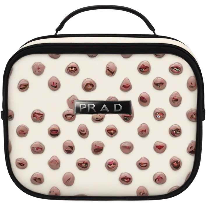 Prada cosmetic bag  emoji