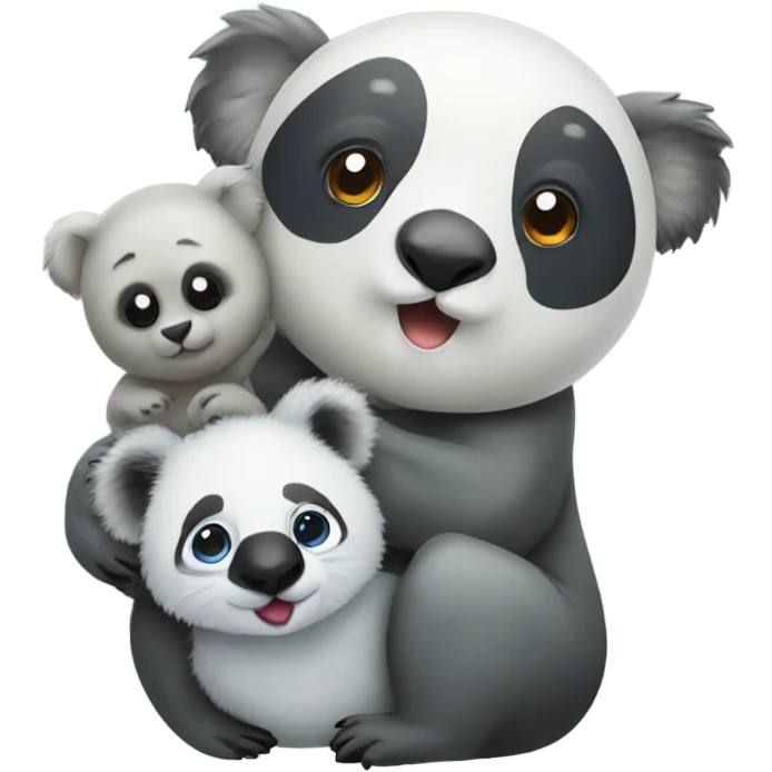 Seal and koala and panda emoji