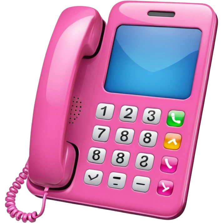 Pink phone contacts
 emoji