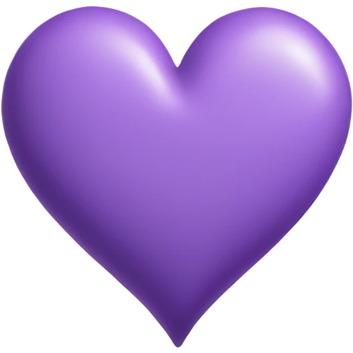 Purple heart pastel emoji