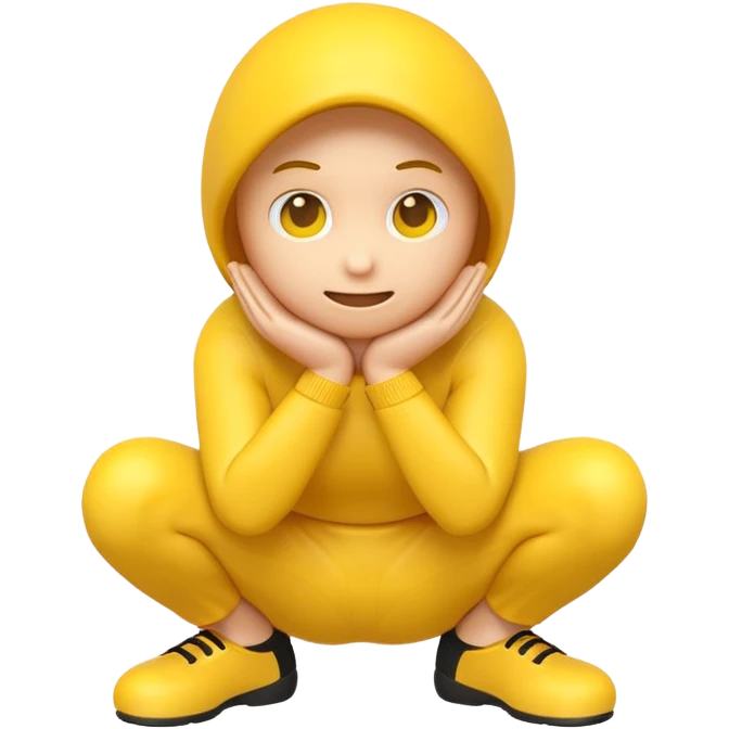 crouching emoji emoji