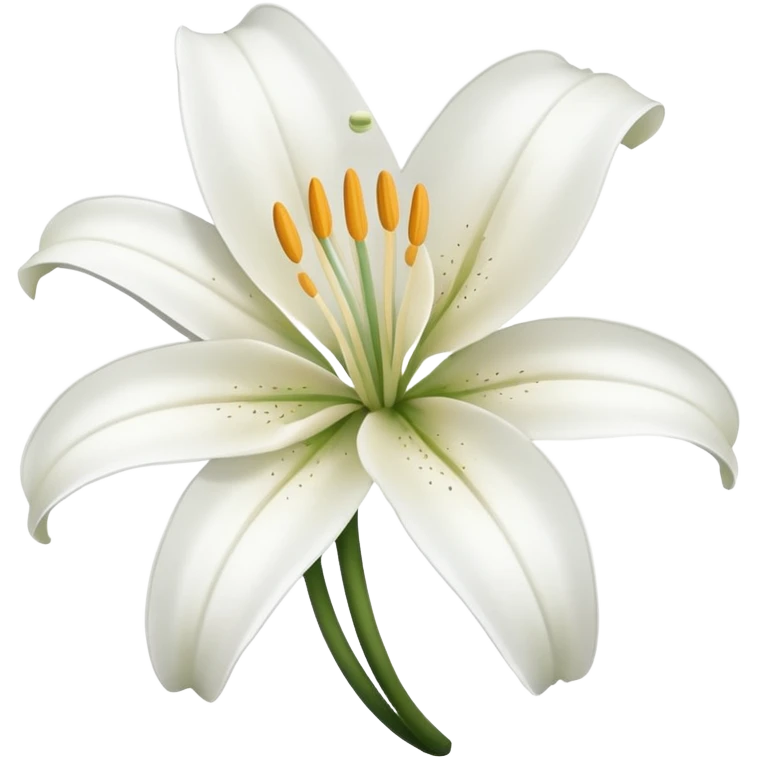 lily without leaf emoji