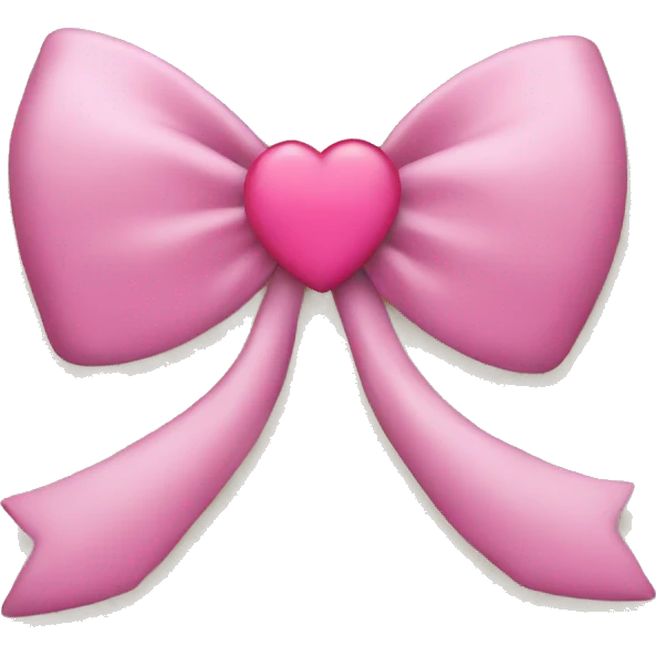 Bow with heart emoji