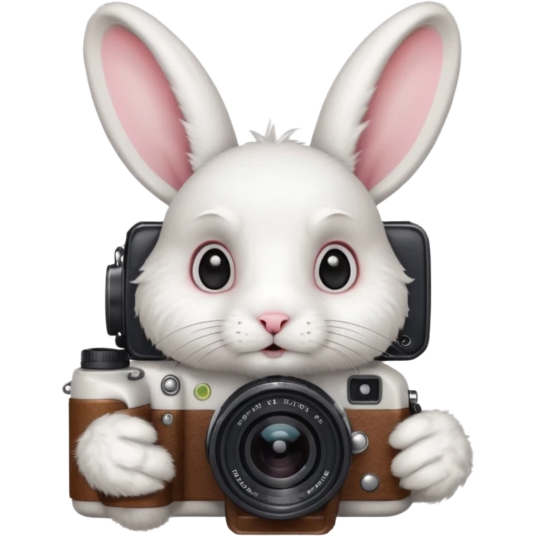 white rabbit camera emoji