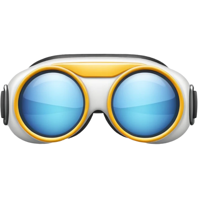 Apple futuristic vr headset vision pro goggles emoji