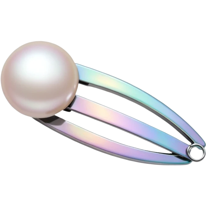 pearl hair clip emoji