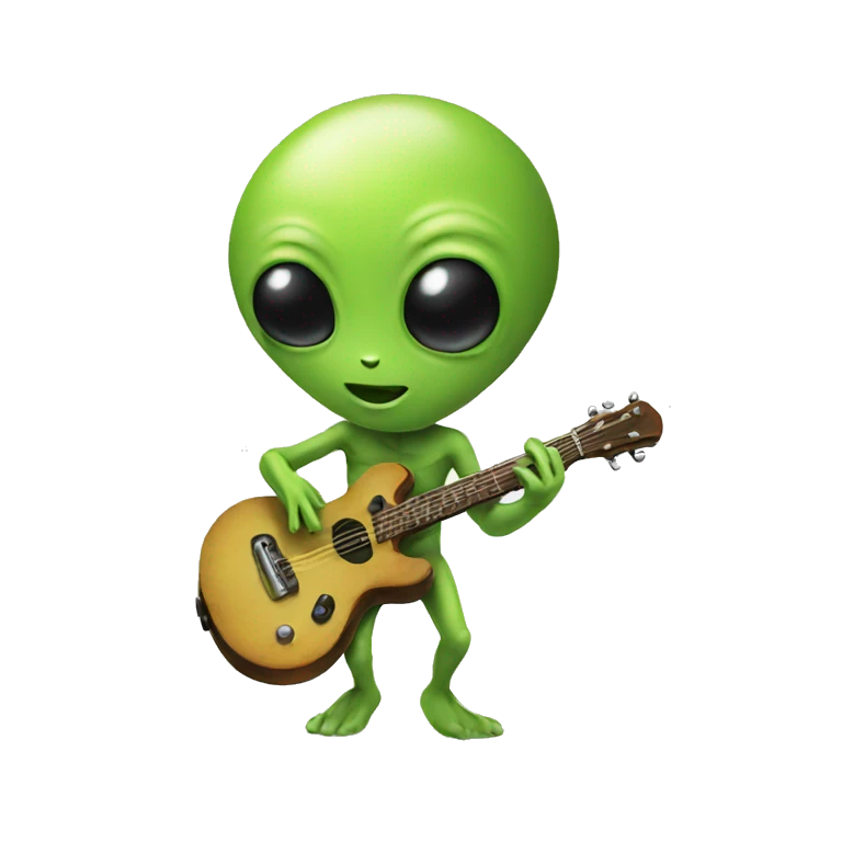 Alien playing  emoji