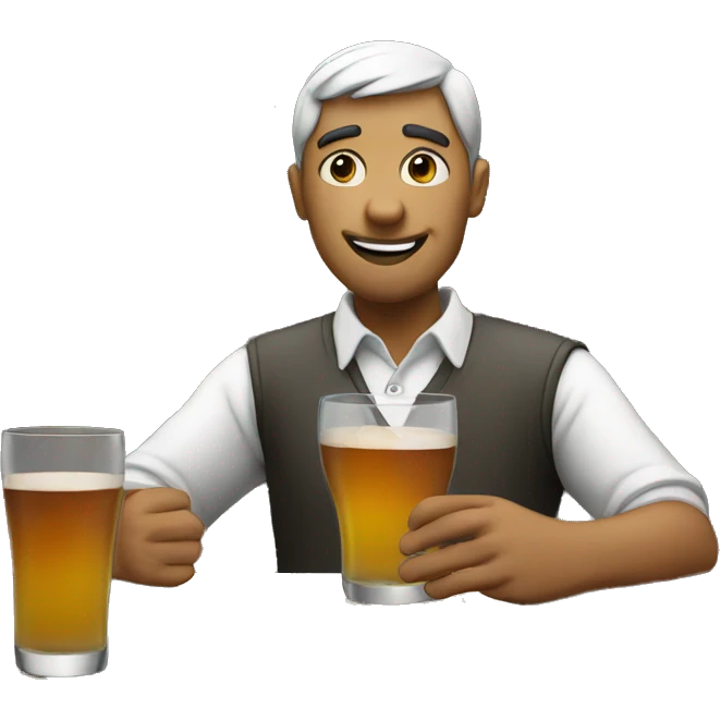 Drinking alone emoji