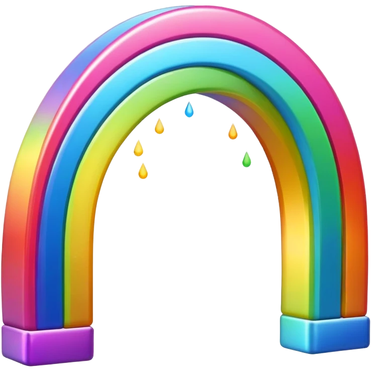 sparkly rainbow emoji