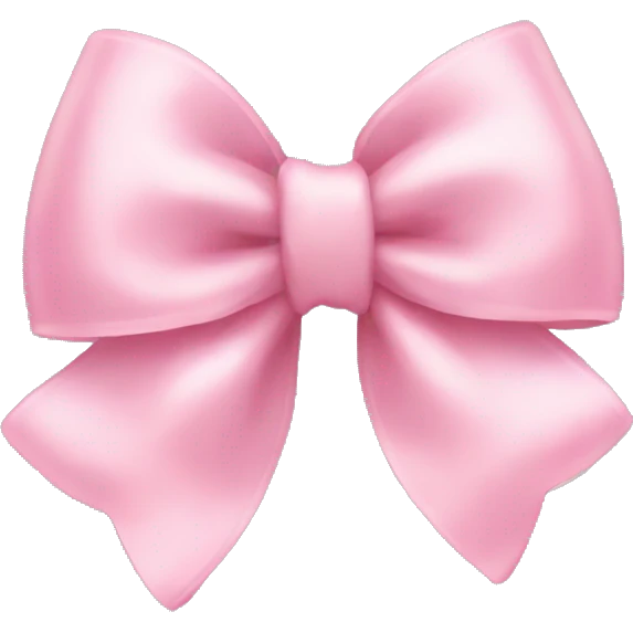 Baby pink bow emoji