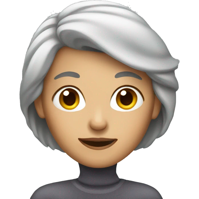 Grey hair woman emoji