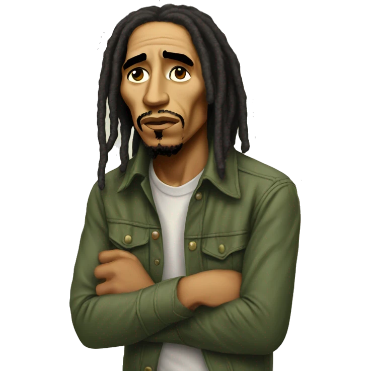 Sad Bob Marley emoji