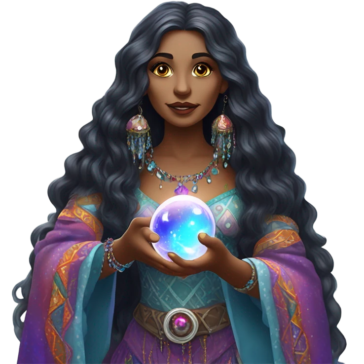 Gypsy witch emoji