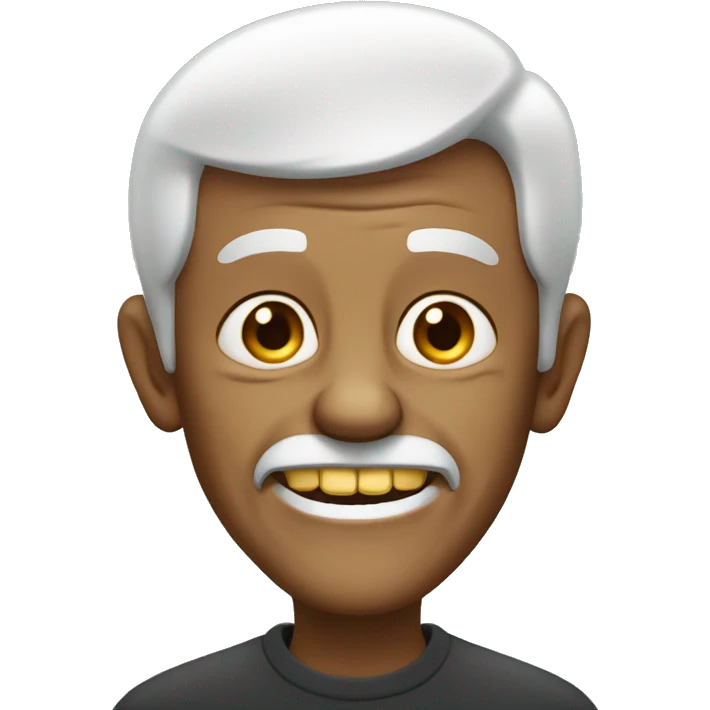 old man with gold teeth emoji