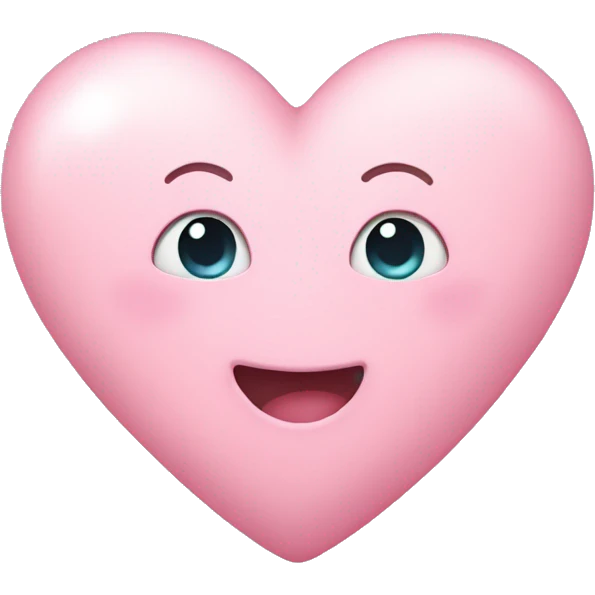 pastel pink heart emoji