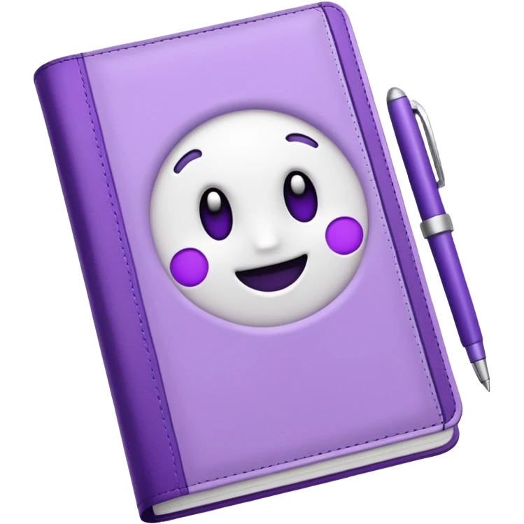 journal white and purple emoji