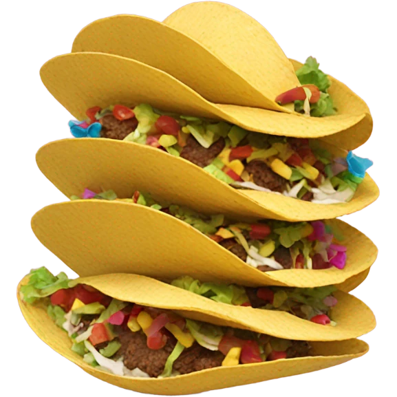 Tacos wearing sombreros emoji