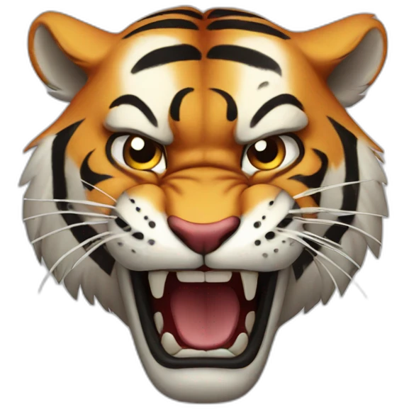 Angry tiger emoji