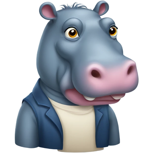 A hippopotamus  emoji