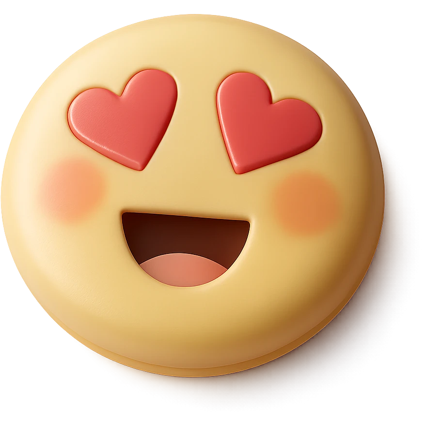 Create a realistic blush compact emoji in a photorealistic style with the background removed. emoji