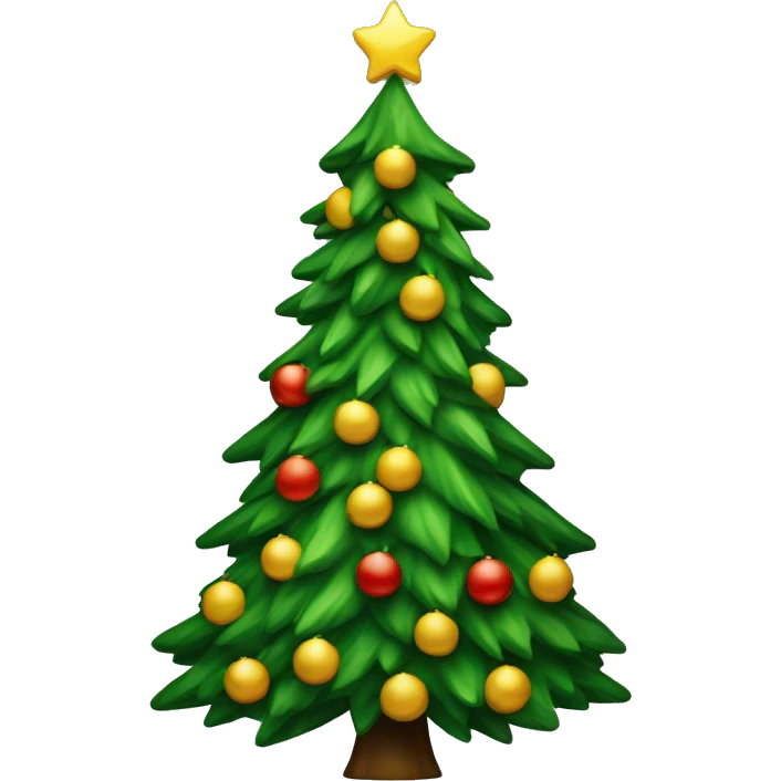 Christmas tree with oresents emoji