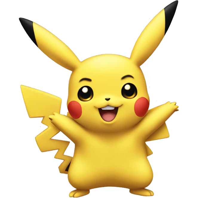 Pikachu asking for hug emoji