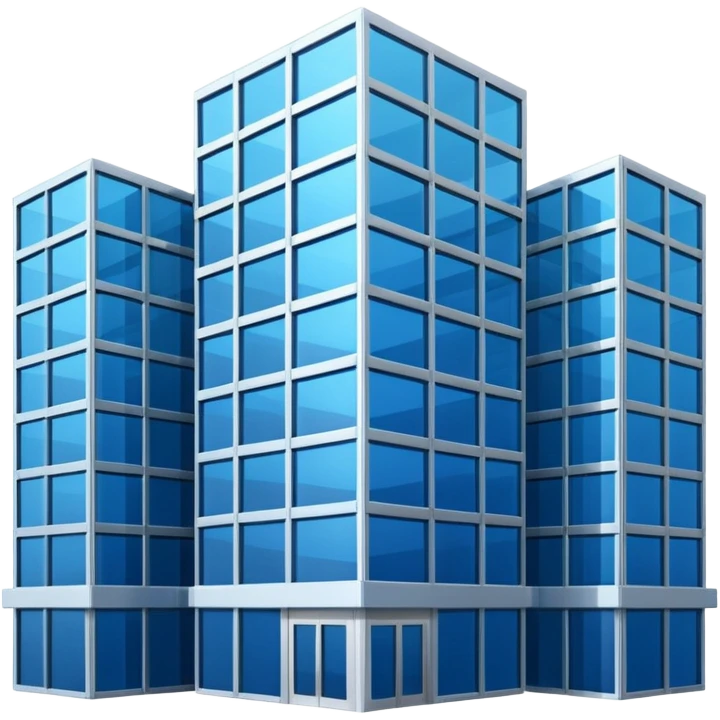 blue bank building emoji