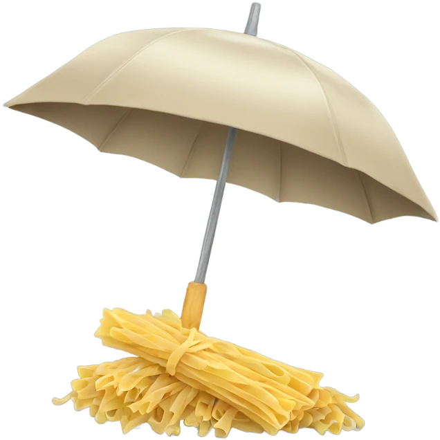 umbrella full of pasta emoji
