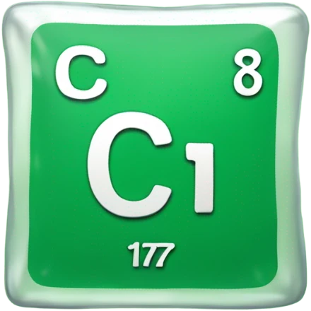 chlorine on the table of elements emoji