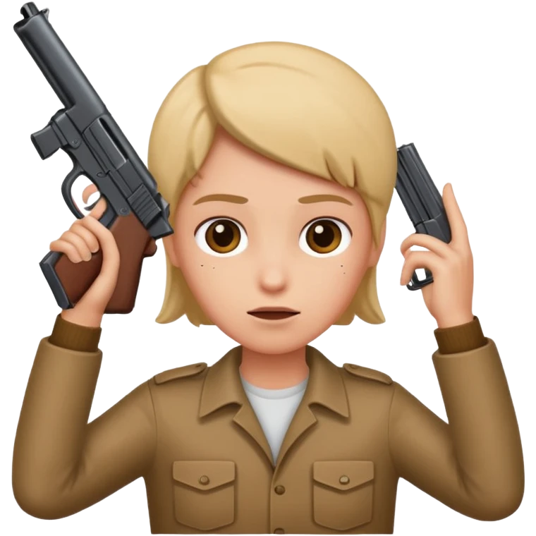 Gun at head emoji