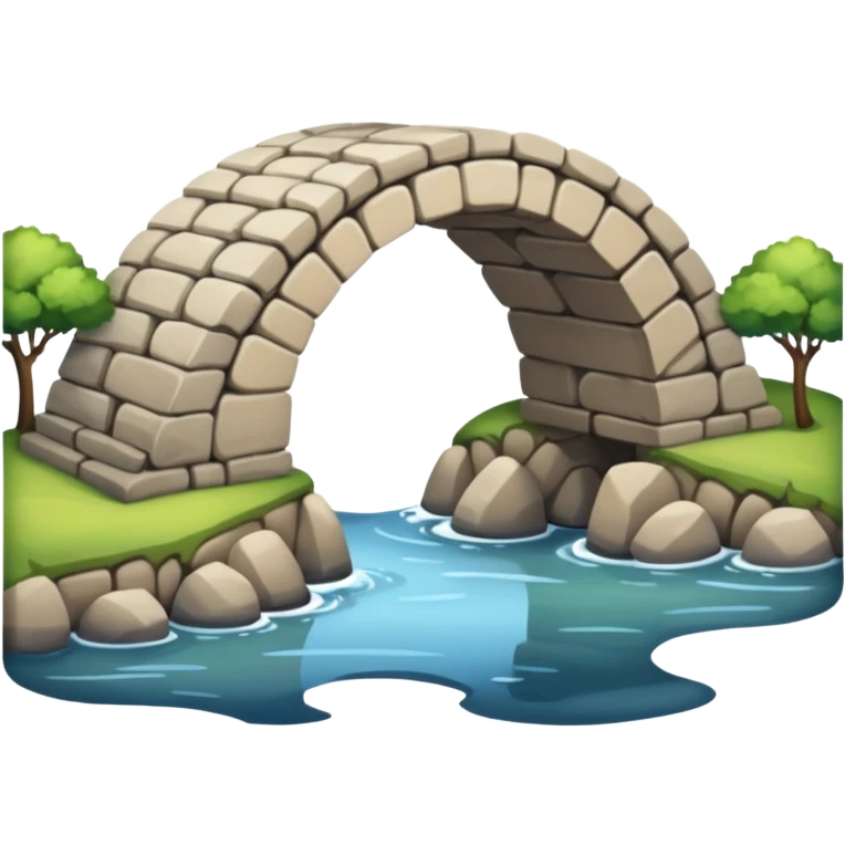 a bridge connecting two lands emoji