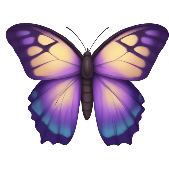 Borboleta roxa emoji