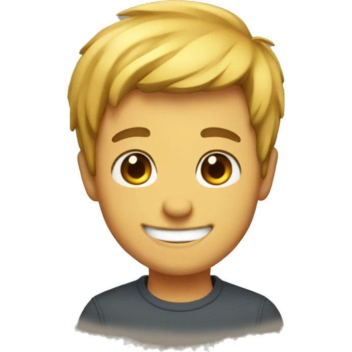 Brother with smile emoji